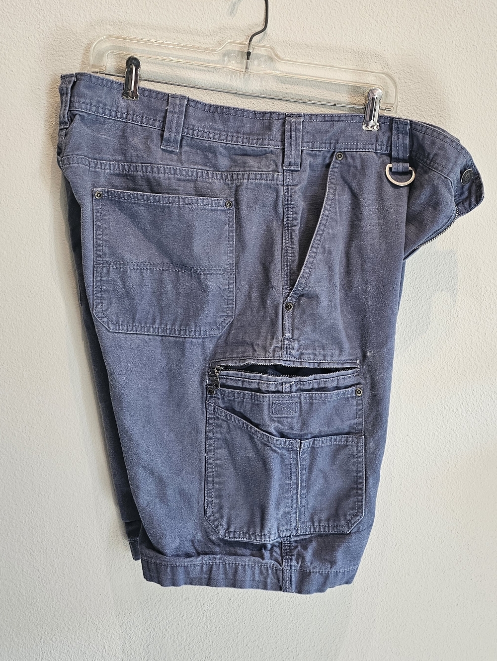 Men's Schmidt Utility Cargo Shorts - Blue, Size 38 - Picture 5 of 5